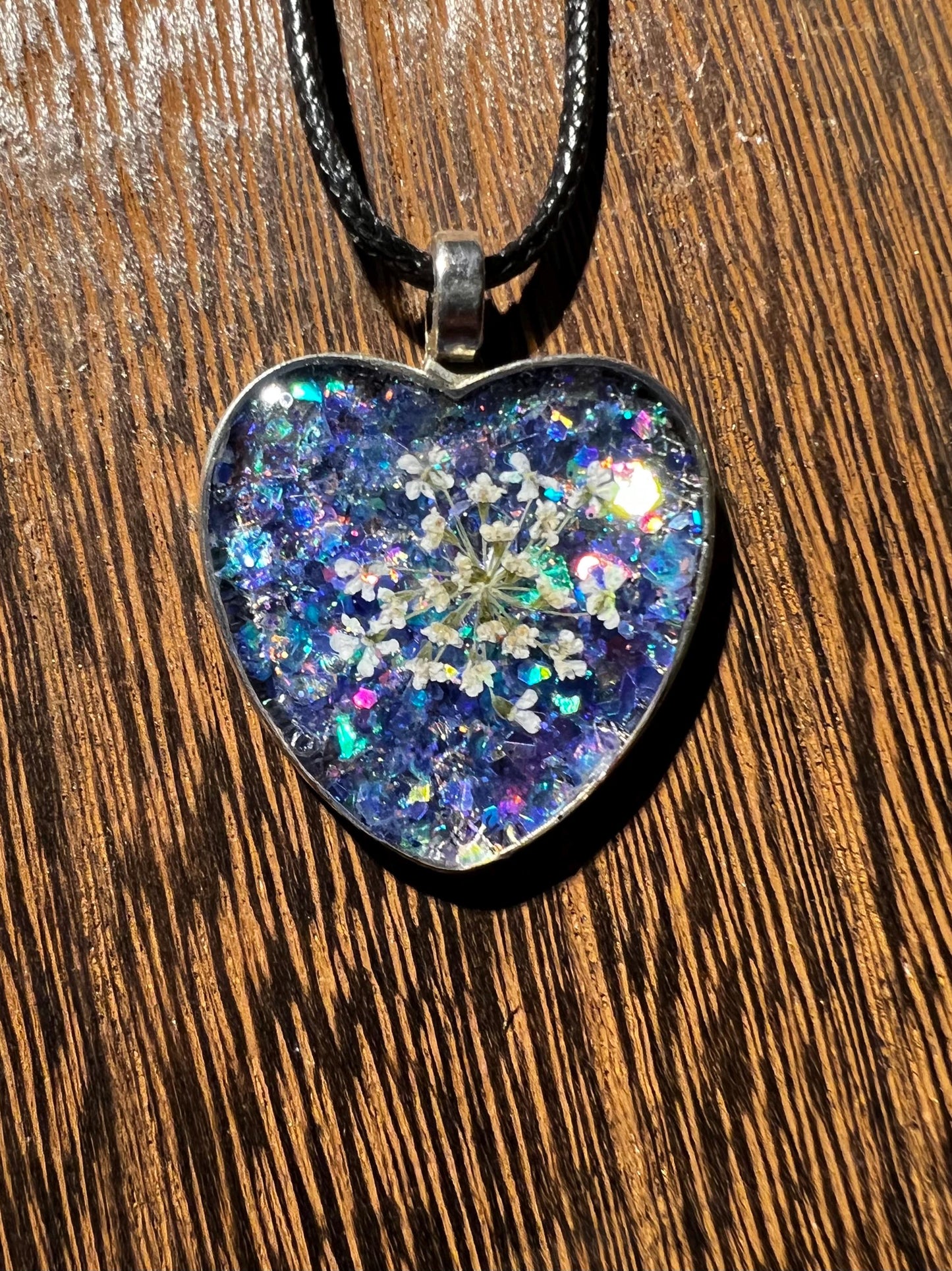 Whimsical Sweetheart Series | Real Wildflower | Queen Anne’s Lace Necklace