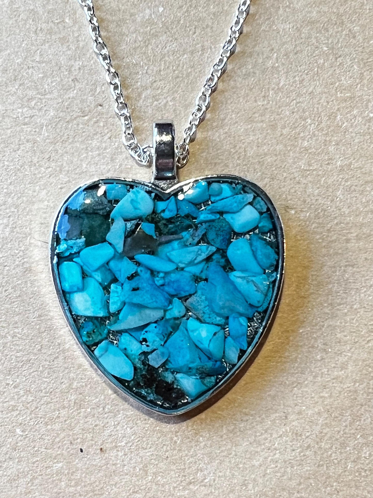 Stunning Turquoise Heart Necklace