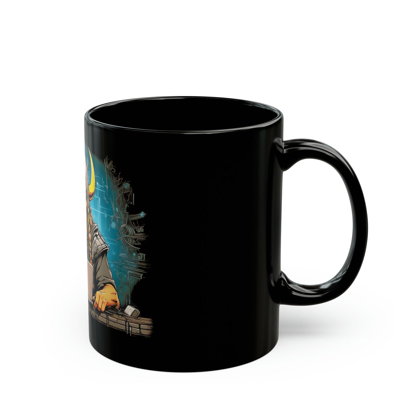 Cyber Viking Mug - Black Mug