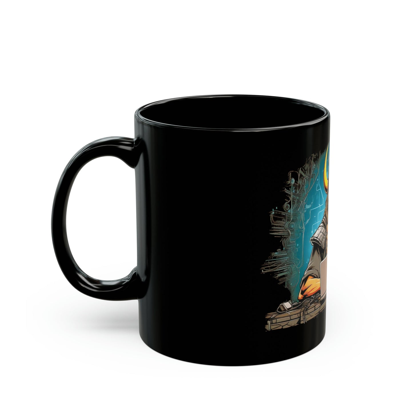 Cyber Viking Mug - Black Mug