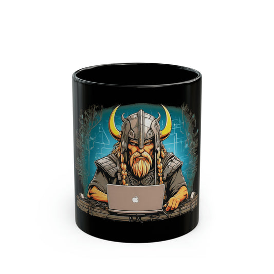 Cyber Viking Mug - Black Mug
